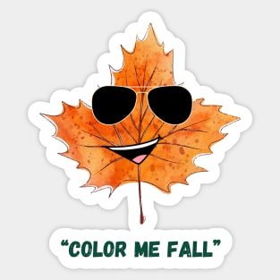 Color Me Fall Sticker